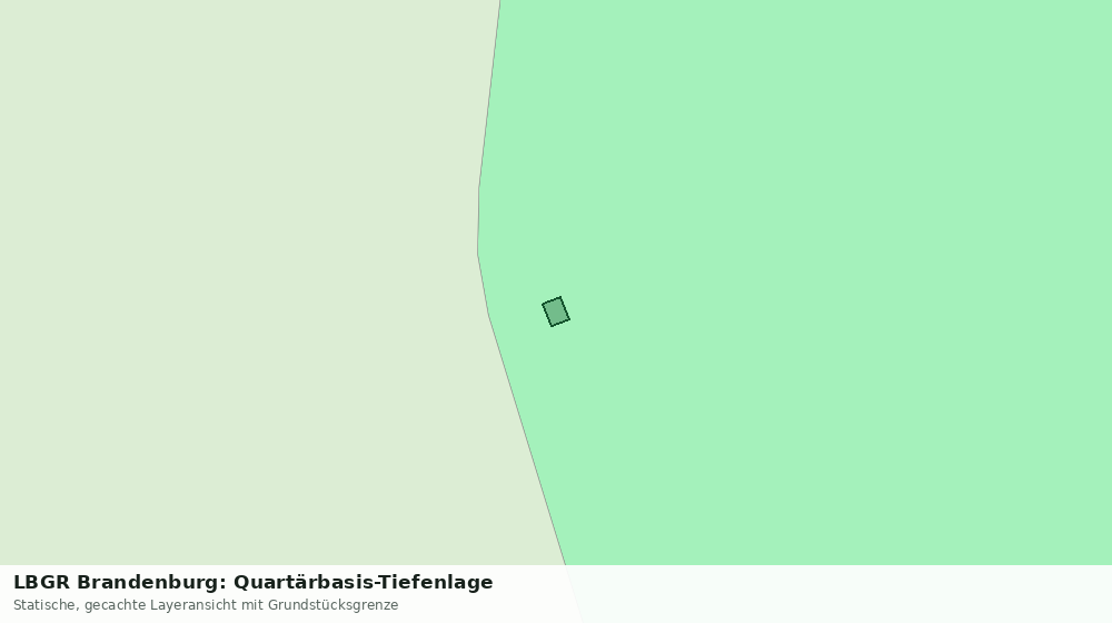 Statische Kartenansicht: LBGR Brandenburg: Quartärbasis-Tiefenlage