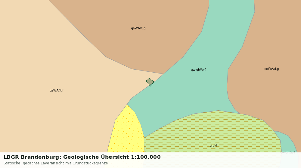 Statische Kartenansicht: LBGR Brandenburg: Geologische Übersicht 1:100.000