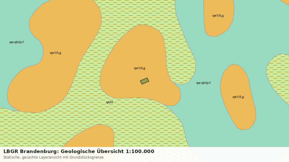 Statische Kartenansicht: LBGR Brandenburg: Geologische Übersicht 1:100.000