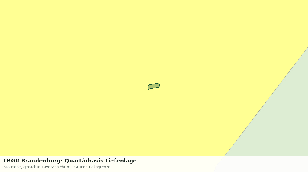 Statische Kartenansicht: LBGR Brandenburg: Quartärbasis-Tiefenlage
