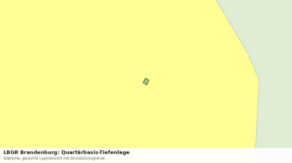 Statische Kartenansicht: LBGR Brandenburg: Quartärbasis-Tiefenlage