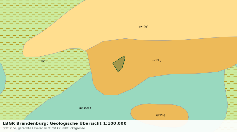 Statische Kartenansicht: LBGR Brandenburg: Geologische Übersicht 1:100.000