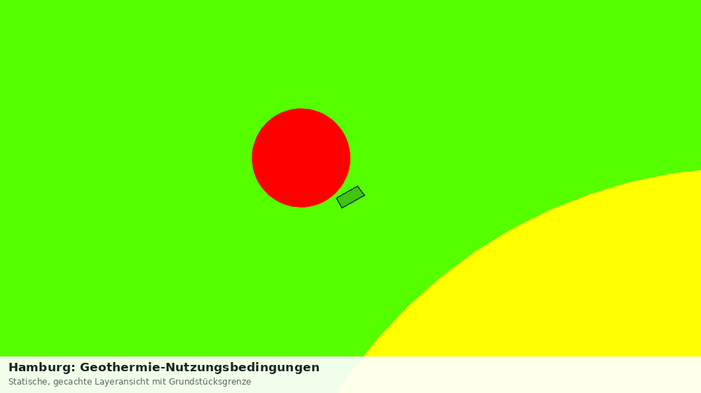 Statische Kartenansicht: Hamburg: Geothermie-Nutzungsbedingungen