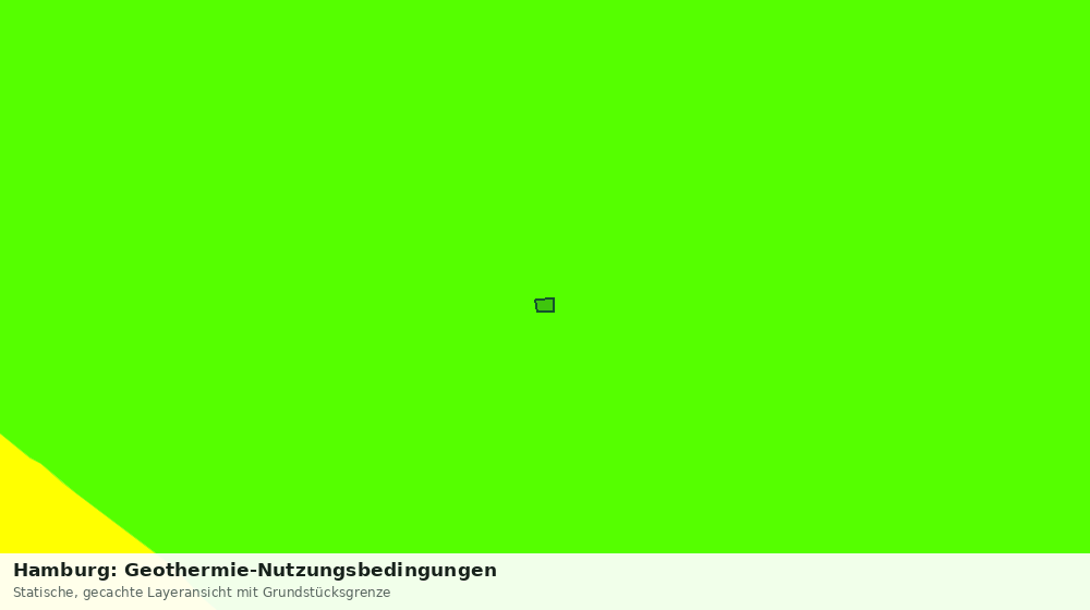 Statische Kartenansicht: Hamburg: Geothermie-Nutzungsbedingungen