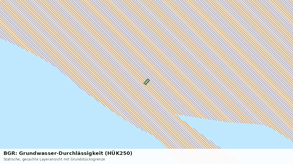 Statische Kartenansicht: BGR: Grundwasser-Durchlässigkeit (HÜK250)