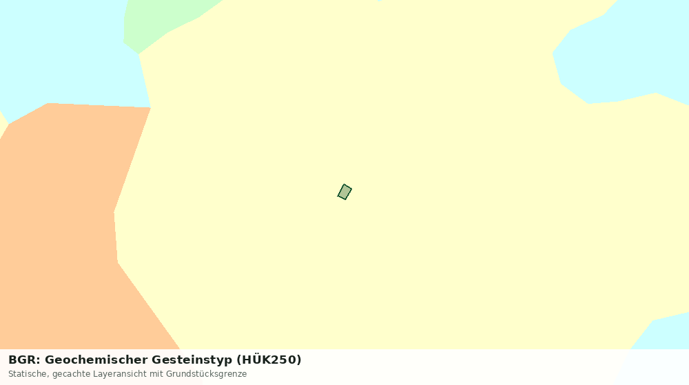 Statische Kartenansicht: BGR: Geochemischer Gesteinstyp (HÜK250)