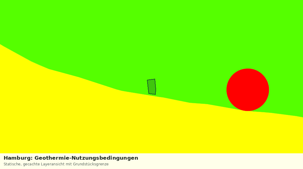 Statische Kartenansicht: Hamburg: Geothermie-Nutzungsbedingungen