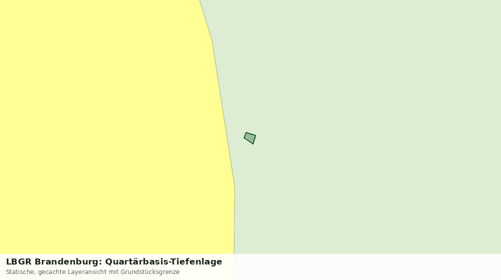 Statische Kartenansicht: LBGR Brandenburg: Quartärbasis-Tiefenlage