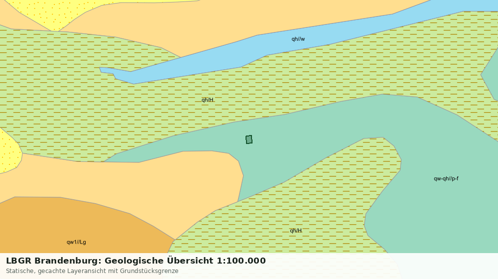 Statische Kartenansicht: LBGR Brandenburg: Geologische Übersicht 1:100.000