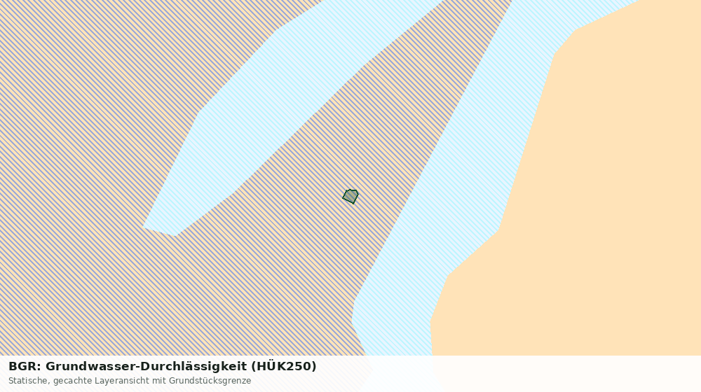 Statische Kartenansicht: BGR: Grundwasser-Durchlässigkeit (HÜK250)