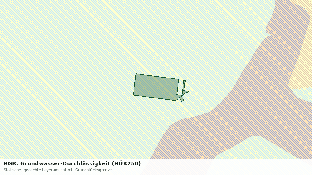 Statische Kartenansicht: BGR: Grundwasser-Durchlässigkeit (HÜK250)