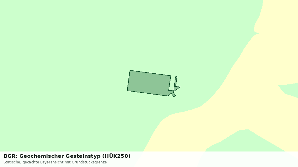 Statische Kartenansicht: BGR: Geochemischer Gesteinstyp (HÜK250)