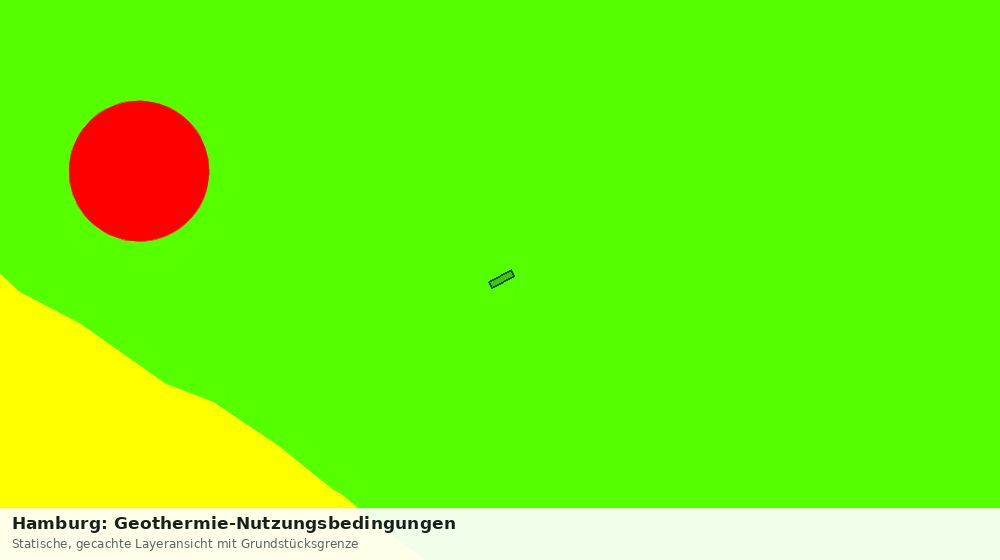 Statische Kartenansicht: Hamburg: Geothermie-Nutzungsbedingungen