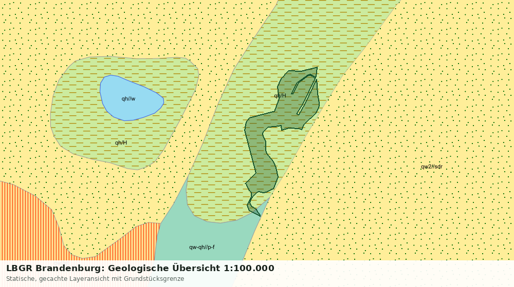 Statische Kartenansicht: LBGR Brandenburg: Geologische Übersicht 1:100.000