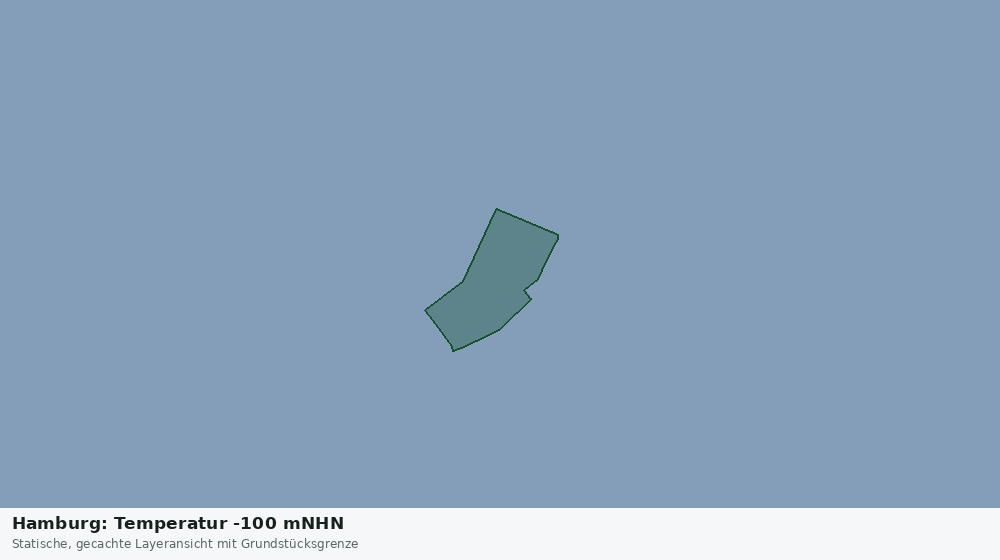 Statische Kartenansicht: Hamburg: Temperatur -100 mNHN