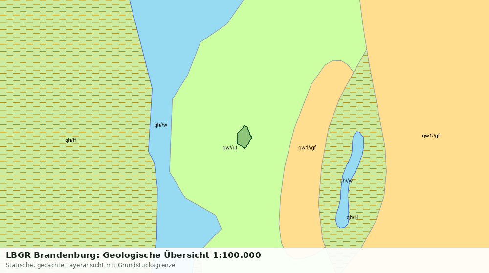 Statische Kartenansicht: LBGR Brandenburg: Geologische Übersicht 1:100.000