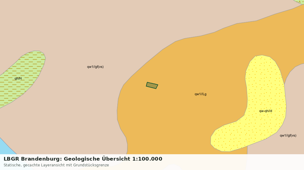 Statische Kartenansicht: LBGR Brandenburg: Geologische Übersicht 1:100.000