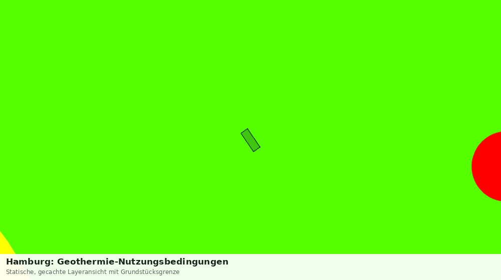 Statische Kartenansicht: Hamburg: Geothermie-Nutzungsbedingungen