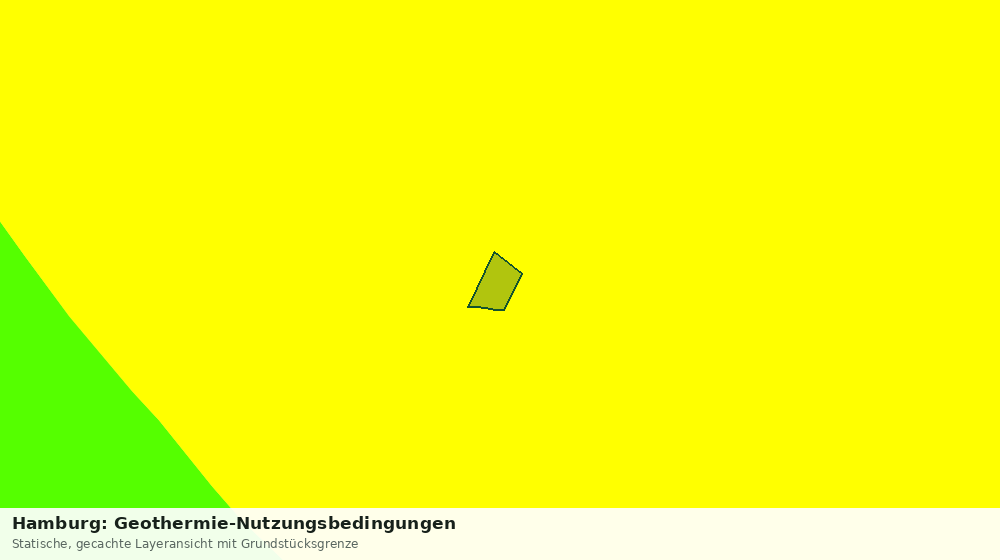 Statische Kartenansicht: Hamburg: Geothermie-Nutzungsbedingungen