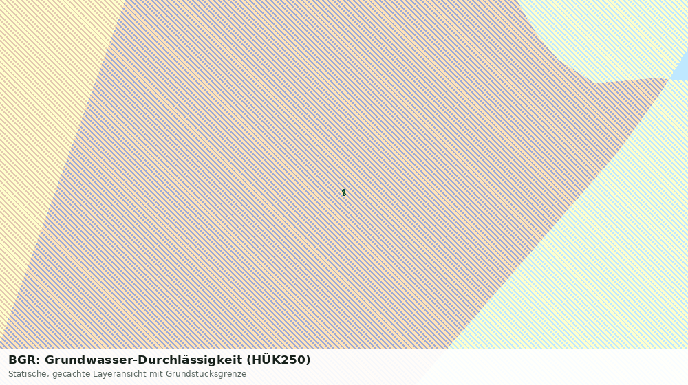 Statische Kartenansicht: BGR: Grundwasser-Durchlässigkeit (HÜK250)