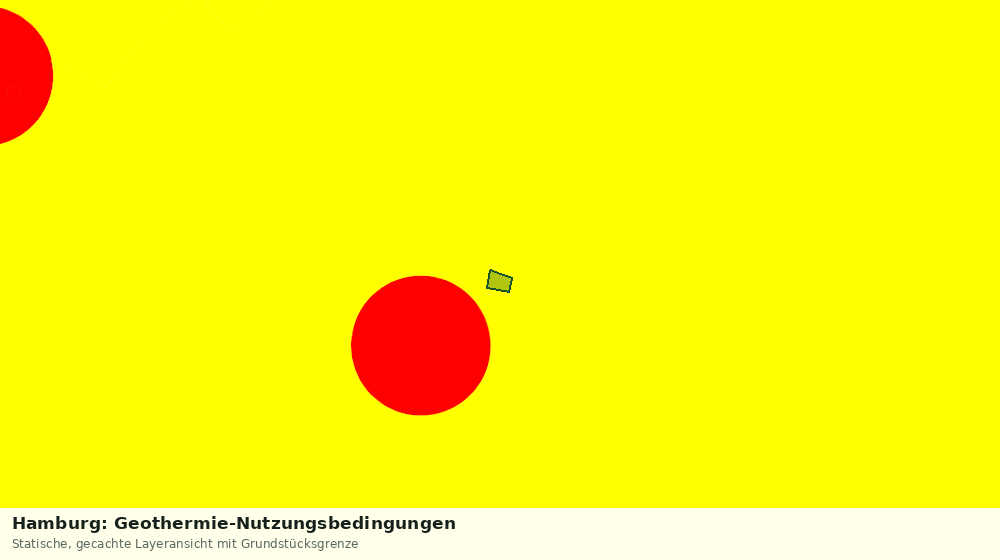 Statische Kartenansicht: Hamburg: Geothermie-Nutzungsbedingungen