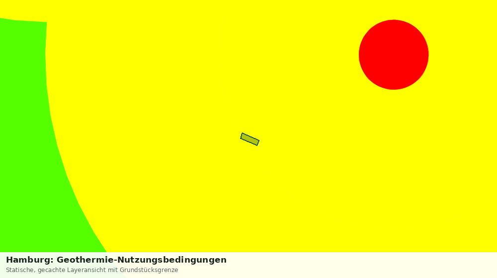 Statische Kartenansicht: Hamburg: Geothermie-Nutzungsbedingungen