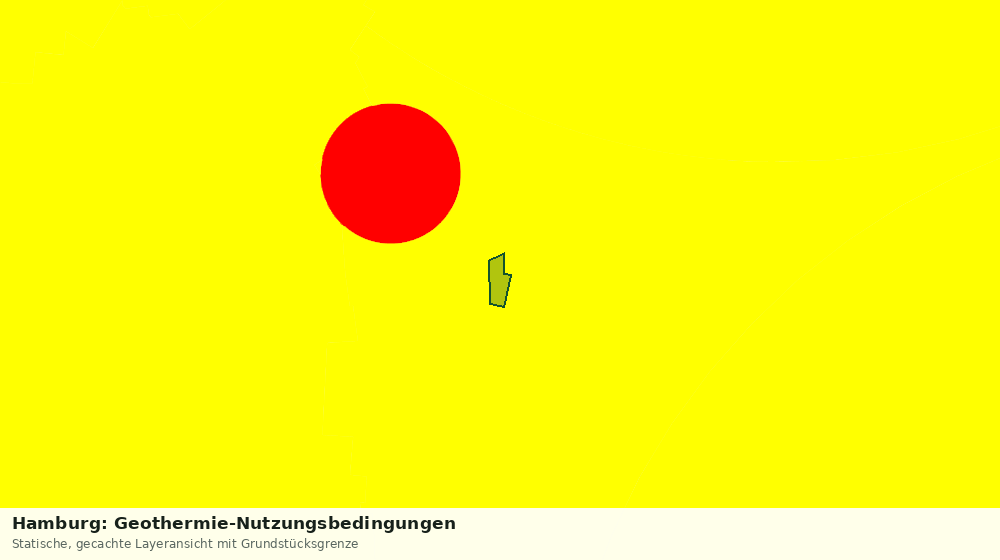 Statische Kartenansicht: Hamburg: Geothermie-Nutzungsbedingungen