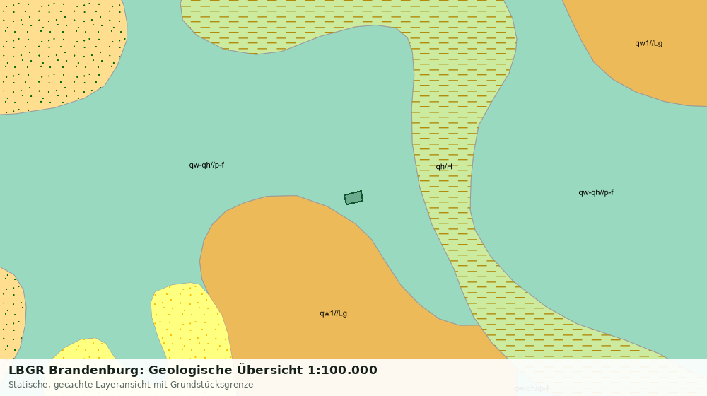 Statische Kartenansicht: LBGR Brandenburg: Geologische Übersicht 1:100.000