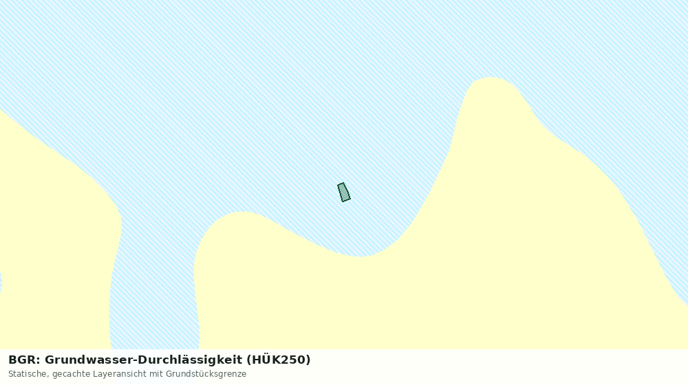 Statische Kartenansicht: BGR: Grundwasser-Durchlässigkeit (HÜK250)