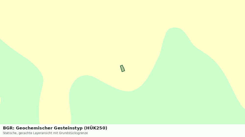 Statische Kartenansicht: BGR: Geochemischer Gesteinstyp (HÜK250)