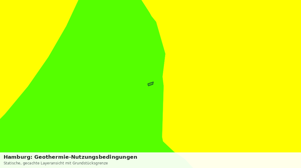 Statische Kartenansicht: Hamburg: Geothermie-Nutzungsbedingungen