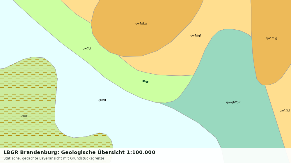 Statische Kartenansicht: LBGR Brandenburg: Geologische Übersicht 1:100.000