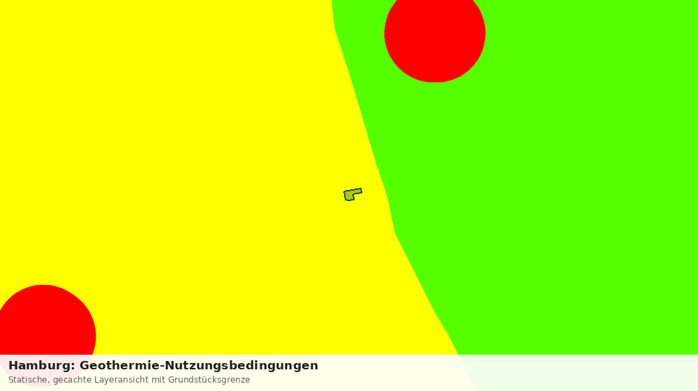 Statische Kartenansicht: Hamburg: Geothermie-Nutzungsbedingungen
