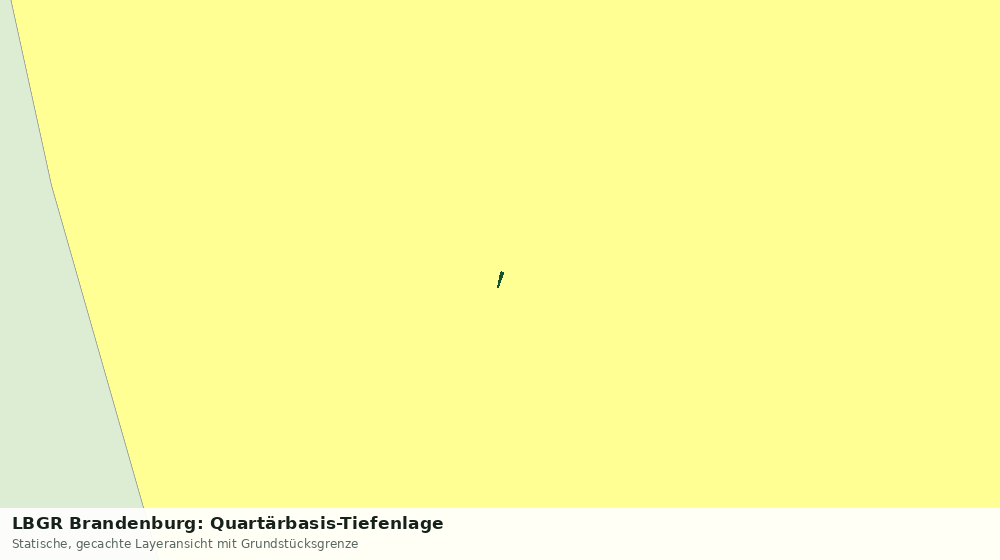 Statische Kartenansicht: LBGR Brandenburg: Quartärbasis-Tiefenlage