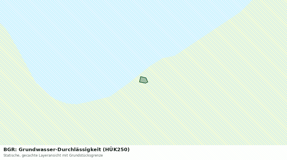 Statische Kartenansicht: BGR: Grundwasser-Durchlässigkeit (HÜK250)