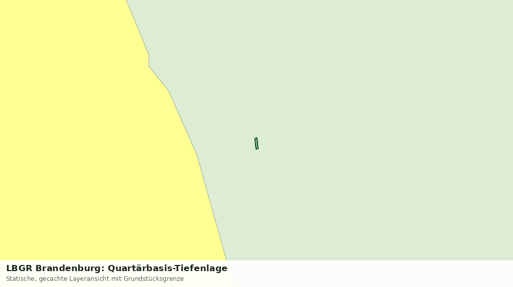 Statische Kartenansicht: LBGR Brandenburg: Quartärbasis-Tiefenlage