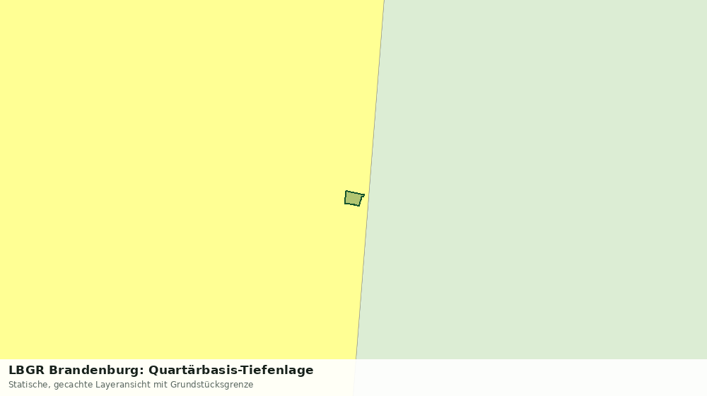 Statische Kartenansicht: LBGR Brandenburg: Quartärbasis-Tiefenlage