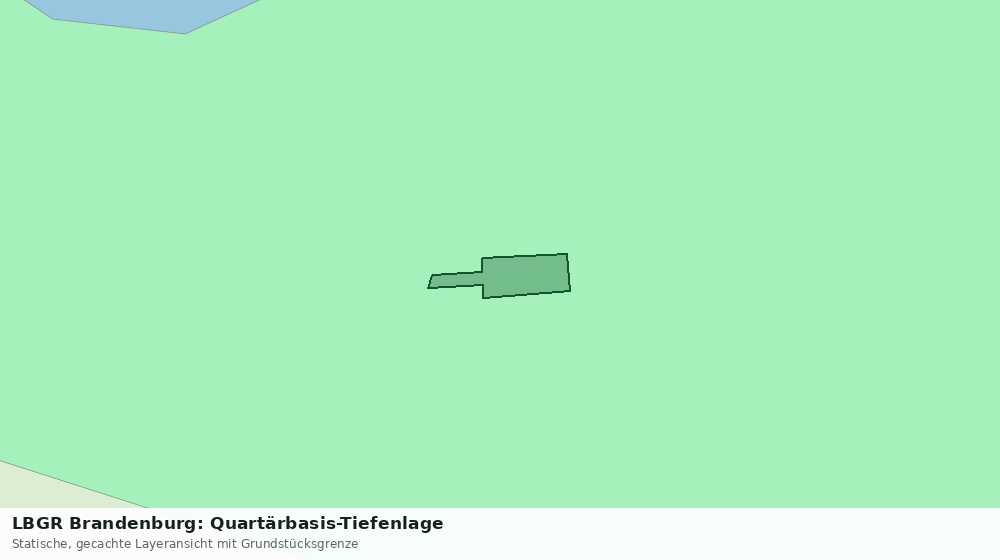 Statische Kartenansicht: LBGR Brandenburg: Quartärbasis-Tiefenlage