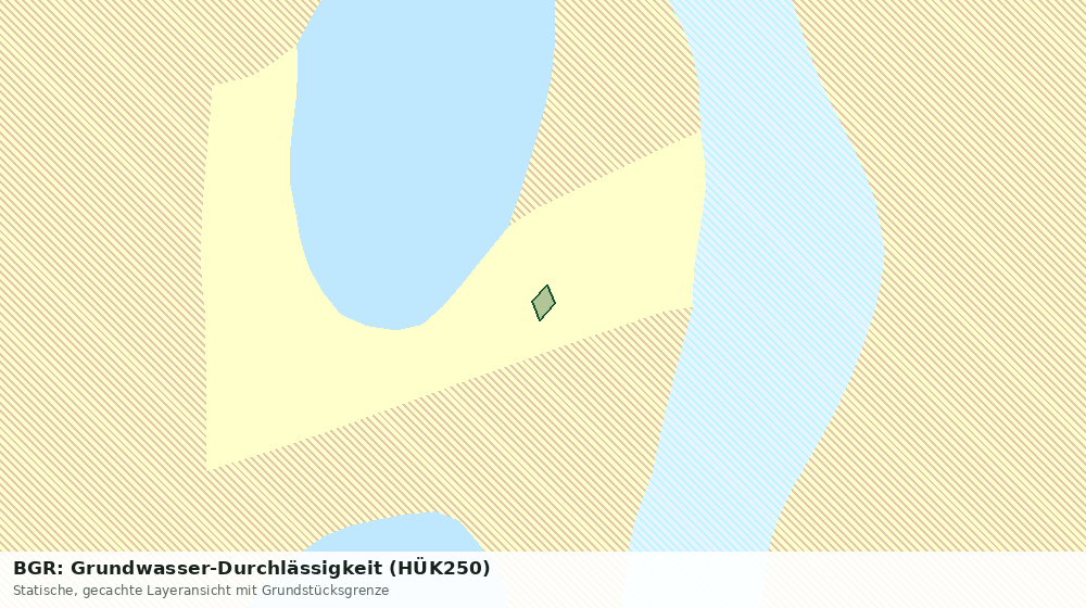 Statische Kartenansicht: BGR: Grundwasser-Durchlässigkeit (HÜK250)