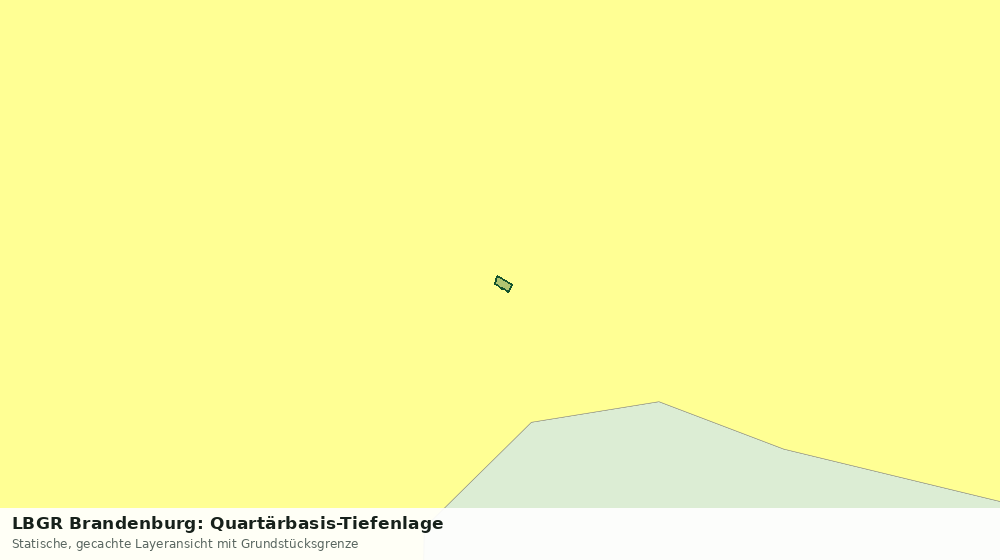 Statische Kartenansicht: LBGR Brandenburg: Quartärbasis-Tiefenlage