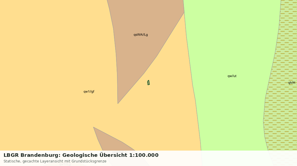 Statische Kartenansicht: LBGR Brandenburg: Geologische Übersicht 1:100.000