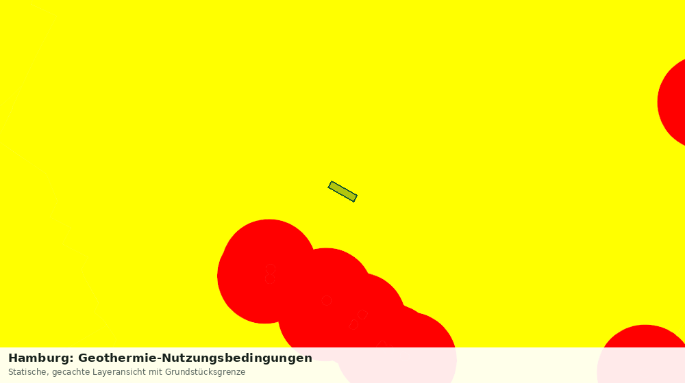 Statische Kartenansicht: Hamburg: Geothermie-Nutzungsbedingungen