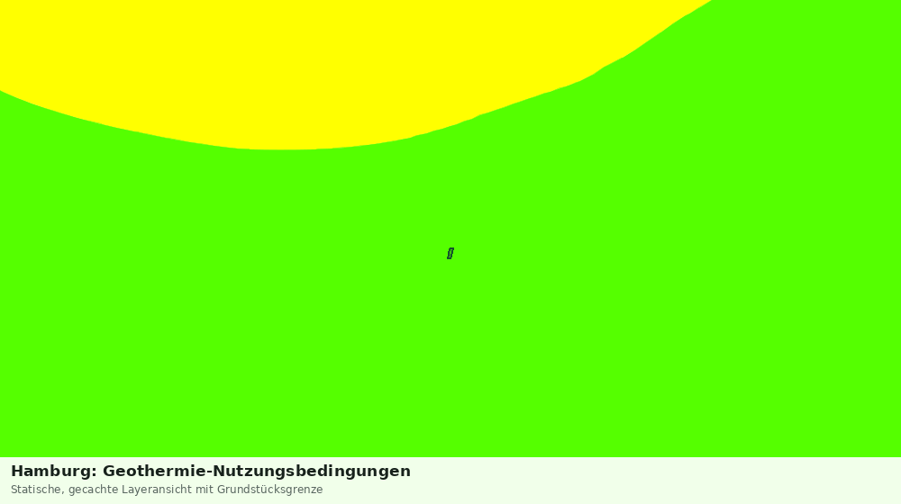 Statische Kartenansicht: Hamburg: Geothermie-Nutzungsbedingungen