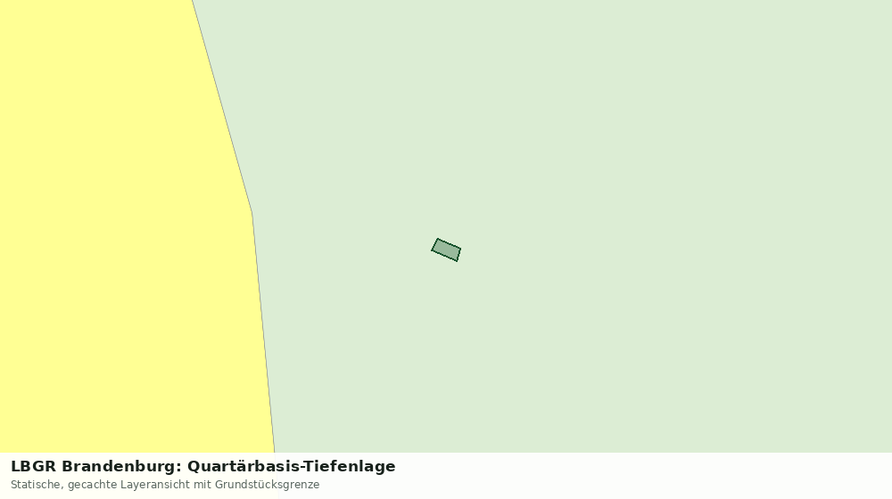 Statische Kartenansicht: LBGR Brandenburg: Quartärbasis-Tiefenlage