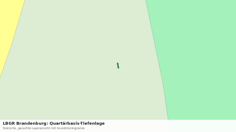 Statische Kartenansicht: LBGR Brandenburg: Quartärbasis-Tiefenlage