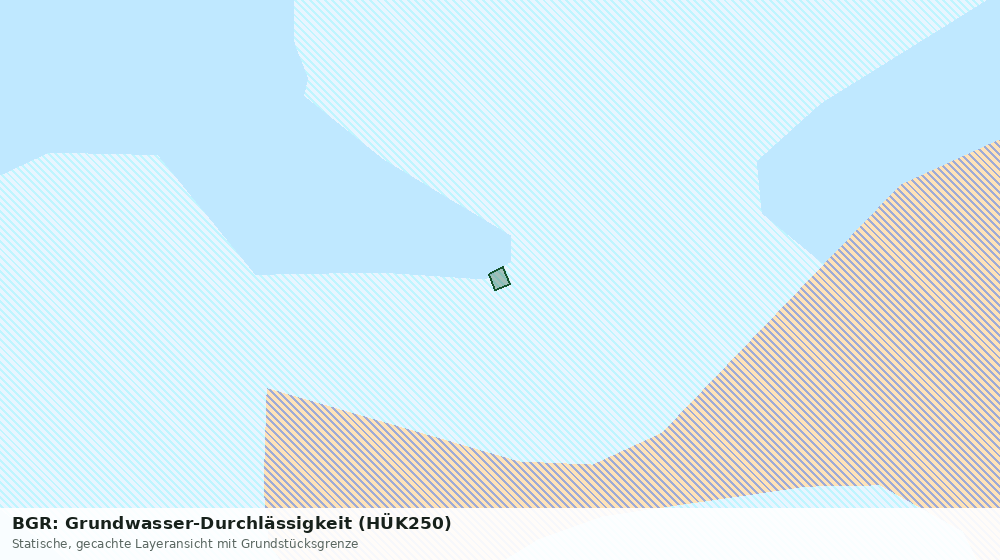 Statische Kartenansicht: BGR: Grundwasser-Durchlässigkeit (HÜK250)