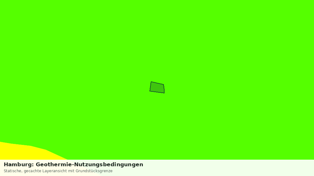 Statische Kartenansicht: Hamburg: Geothermie-Nutzungsbedingungen