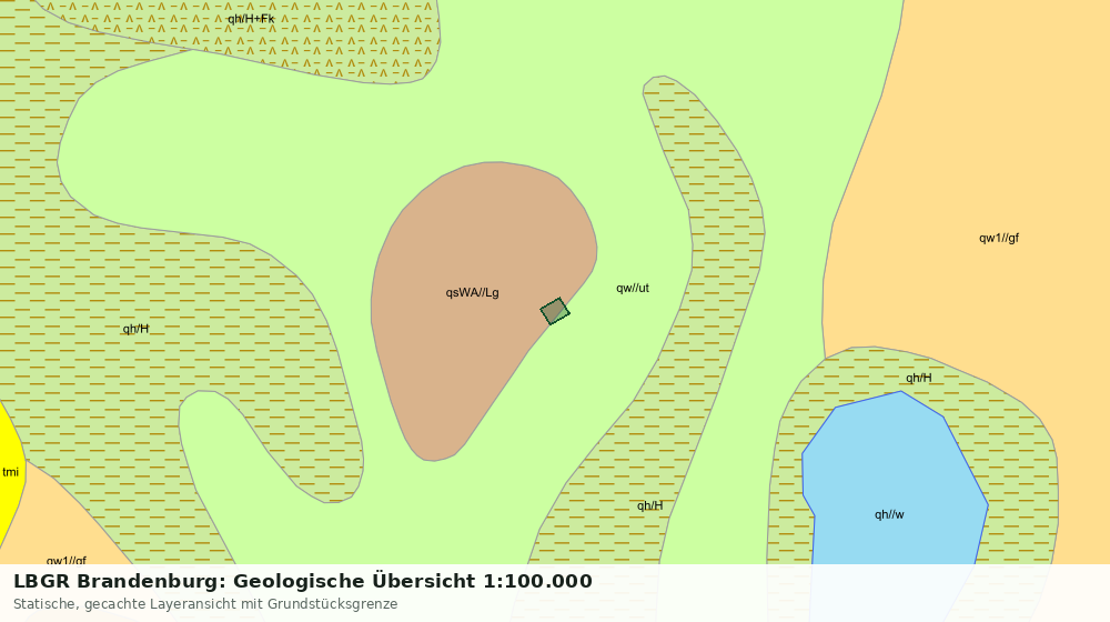 Statische Kartenansicht: LBGR Brandenburg: Geologische Übersicht 1:100.000