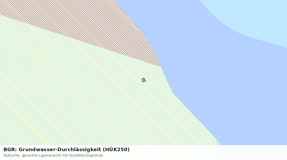 Statische Kartenansicht: BGR: Grundwasser-Durchlässigkeit (HÜK250)