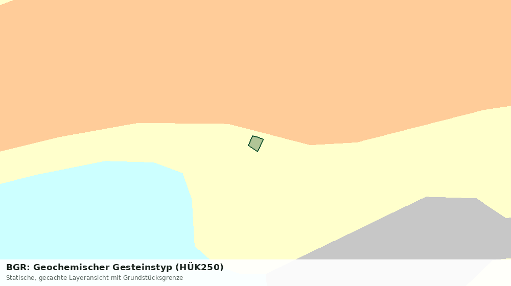 Statische Kartenansicht: BGR: Geochemischer Gesteinstyp (HÜK250)